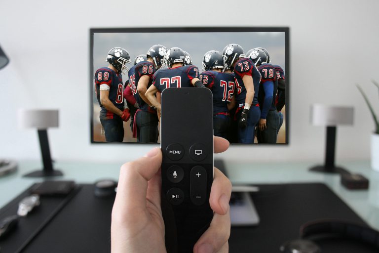Watch a football game on tv 2