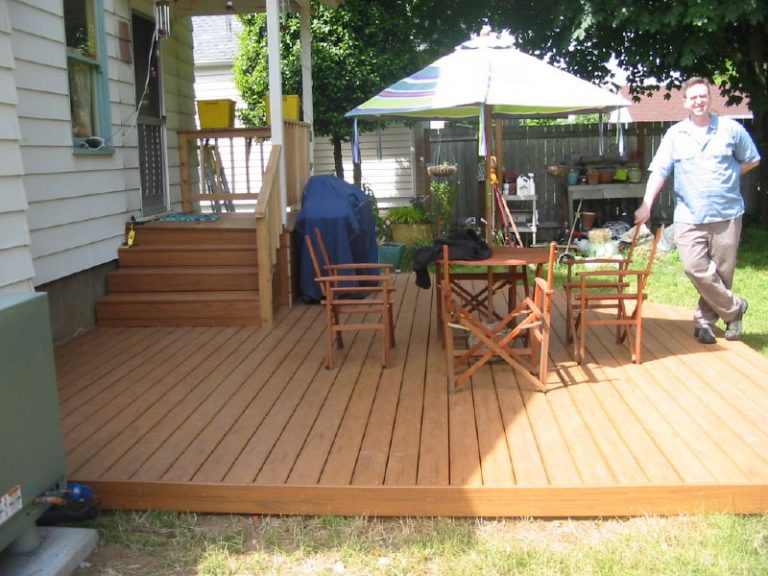 Build a floating deck 2