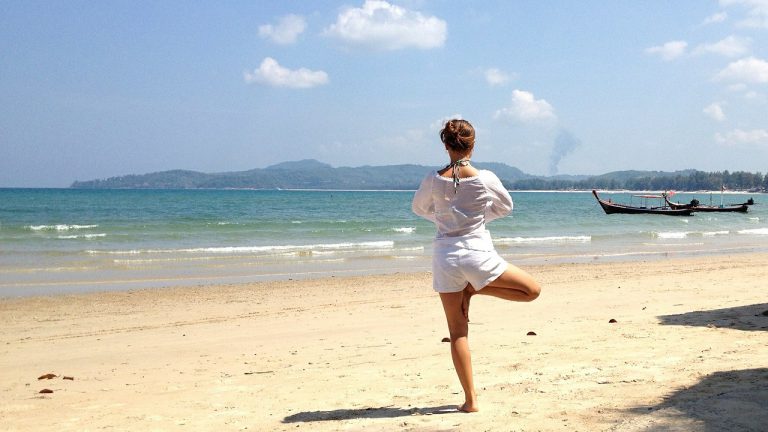 Yoga on the beach 2