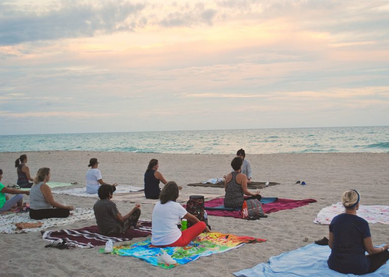 Yoga on the beach 3