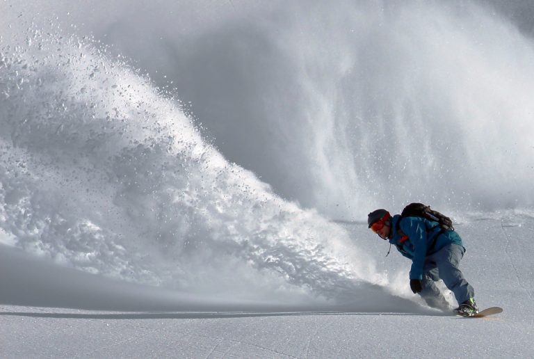 Powder Day Snowboarding