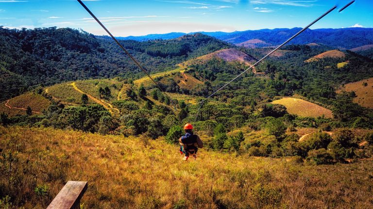 Zipline Mountain Hill Forest Adventure Adrenaline