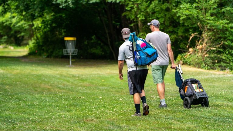 Walking the Disc Golf Course