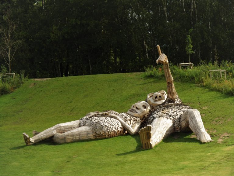 Wooden Trolls made by Danish Artist Thomas Dambo