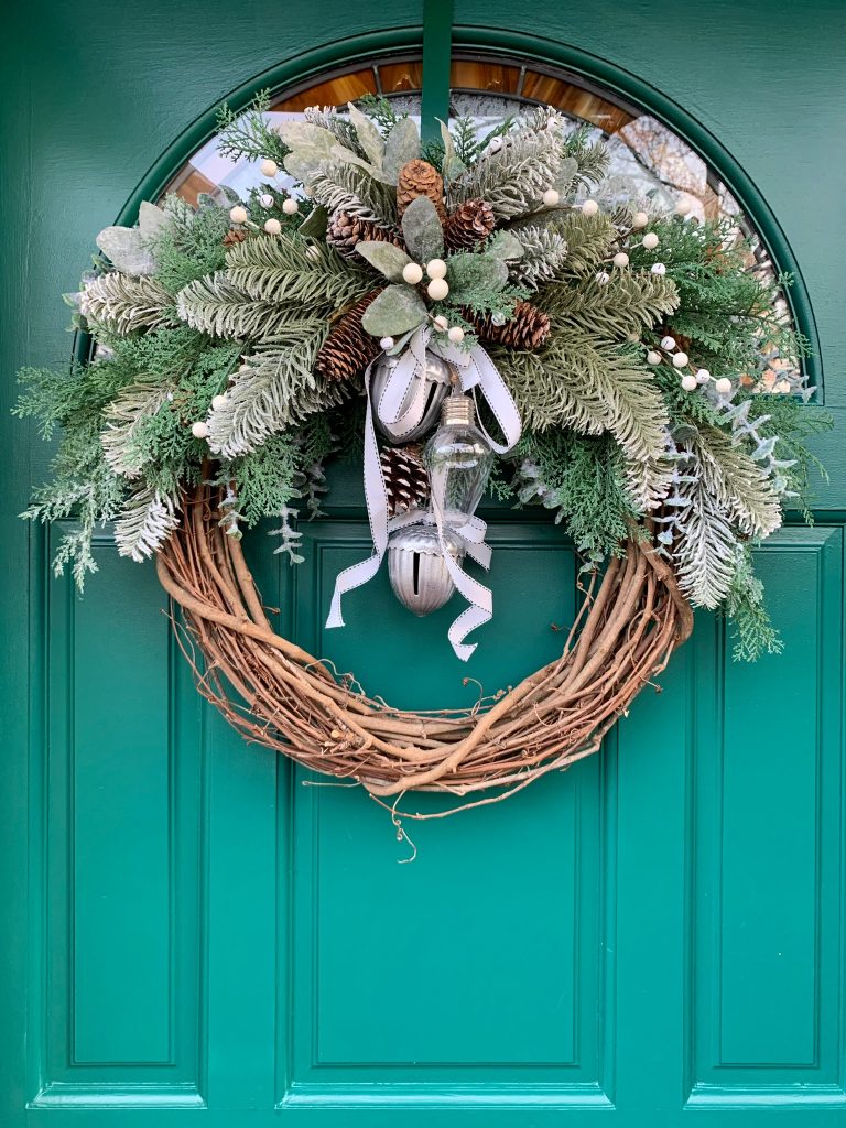 Frosted pine wreath