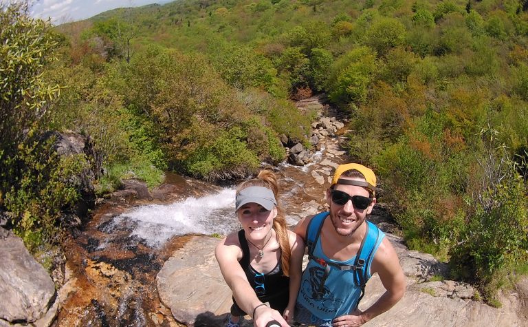 Hike to a Waterfall in Pisgah National Forest – North Carolina