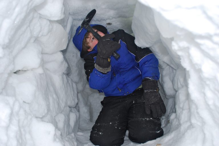 Snow tunnel