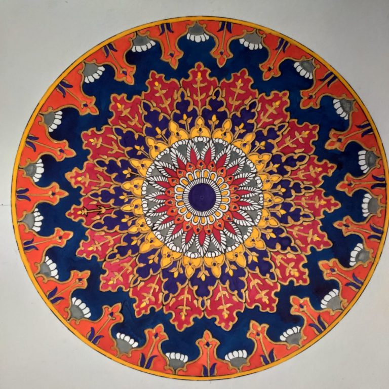 Colourful motif mandala