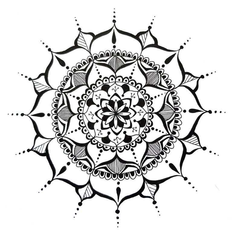 Mandala drawing for beginners