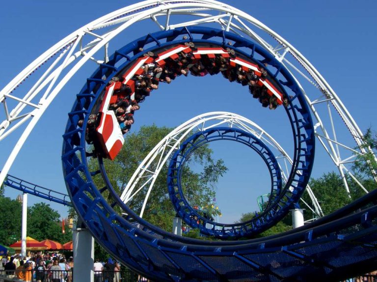 Corkscrew, roller coaster at Cedar Point