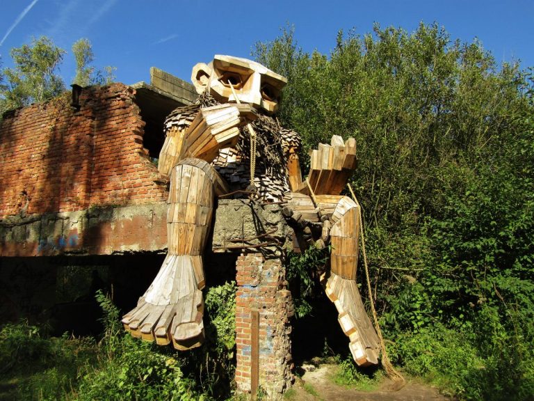 Wooden Trolls made by Danish Artist Thomas Dambo