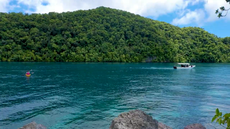 Palau Kayaking Natural Arch