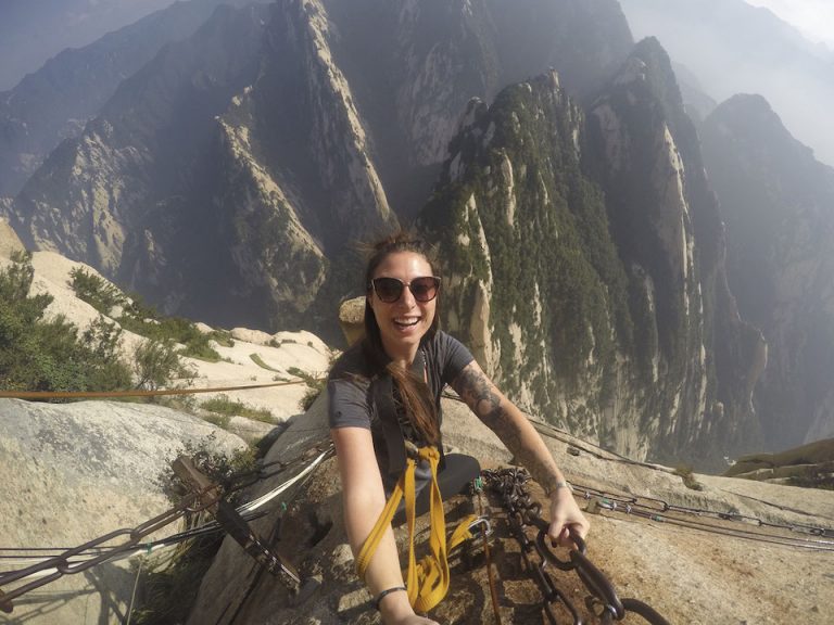 Just casually hanging off the side of a moutain