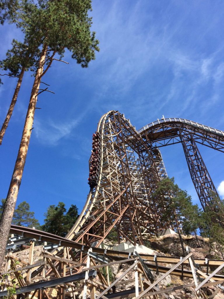 Wildfire ~ Kolmården, This massive RMC ground-up woodie is an amazing coaster, it has a few unique elements