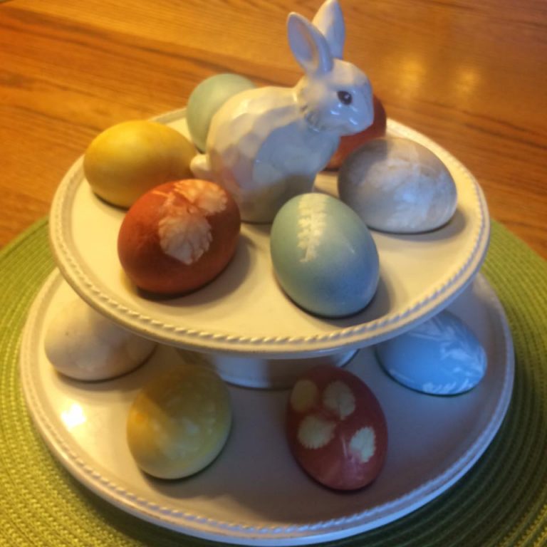 EASTER EGGS (DYED WITH NATURAL EGG DYE)