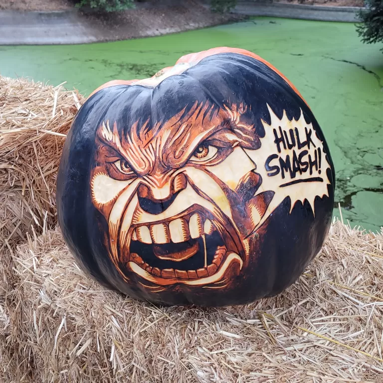 Hulk Smash Pumpkin Carving